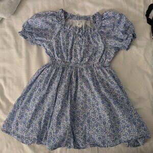 Ditsy print Liberty of London J.Crew dress // puff sleeves, gathered waist